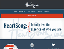 Tablet Screenshot of myheartsonginc.org